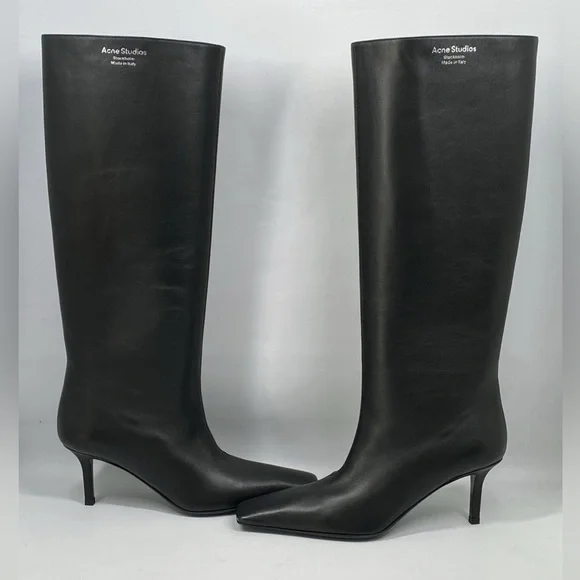 Acne Studios Bezither Leather Knee-High Boots size 37 - Picture 5 of 16